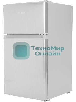 Холодильник Hyundai CT10051H серебристый двухкамерный 59/25л морозилка сверху