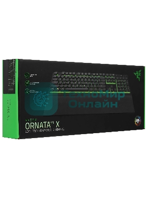 Клавиатура Razer Ornata V3 X проводная, USB Type-A, чёрный (РУ раскладка)