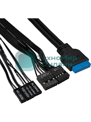 Компьютерный корпус Miditower ExeGate XP-333U-UNS400 (ATX, БП UNS400 с вент. 12см, 1хUSB/2хUSB 3.0, аудио, черный)