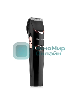 Машинка для стрижки BRAYER BR3401, LED-дисплей, 4 насад, турбо, титан. покр, регу. высоты лезвий