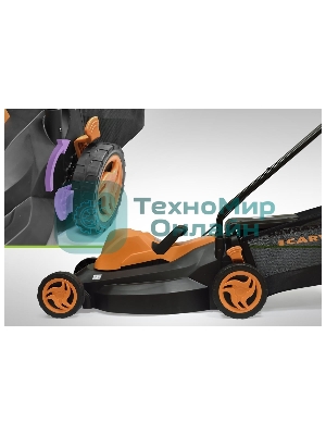 Газонокосилка CARVER LME-1437 эл. 1400Вт ширина 37см рег.высоты травосборник 35л