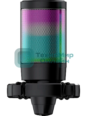 Игровой стрим микрофон Defender Impulse GMC 650 USB, RGB, стойка, провод 1.7 м 1