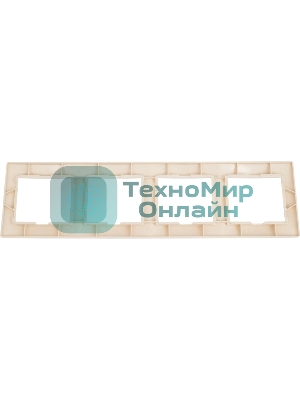 Рамка 4-м КВАРТА РГ-4-ККм горизонт. крем. IEK EMK40-K33-DM