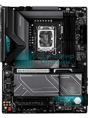 Материнская плата Gigabyte Z890 EAGLE PLUS, LGA 1851, Intel Z890, 4xDDR5, 4xSATA, 4xM.2, 1xPCIe 5.0 x16, 2xPCIe 4.0 x16, 1xDP, 1x2.5Gb LAN, 1xUSB-C 40Gbps (USB4), 2xUSB-A 10Gbps, 3xUSB-A 5Gbps, 4xUSB-A 2.0, 3x3.5 мм + S/PDIF оптический, 7.1, с подсветкой, ATX