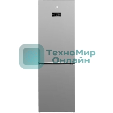 Холодильник Beko B3RCNK362HS серебристый двухкамерный 220/100л морозилка снизу, Total No Frost