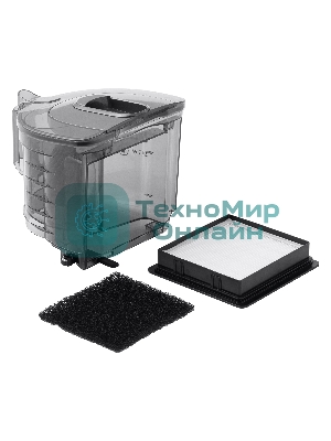 Пылесос BBK BV1900 серый/синий, 400/2200 Вт, уборка сухая, пылесборник контейнер 3 л