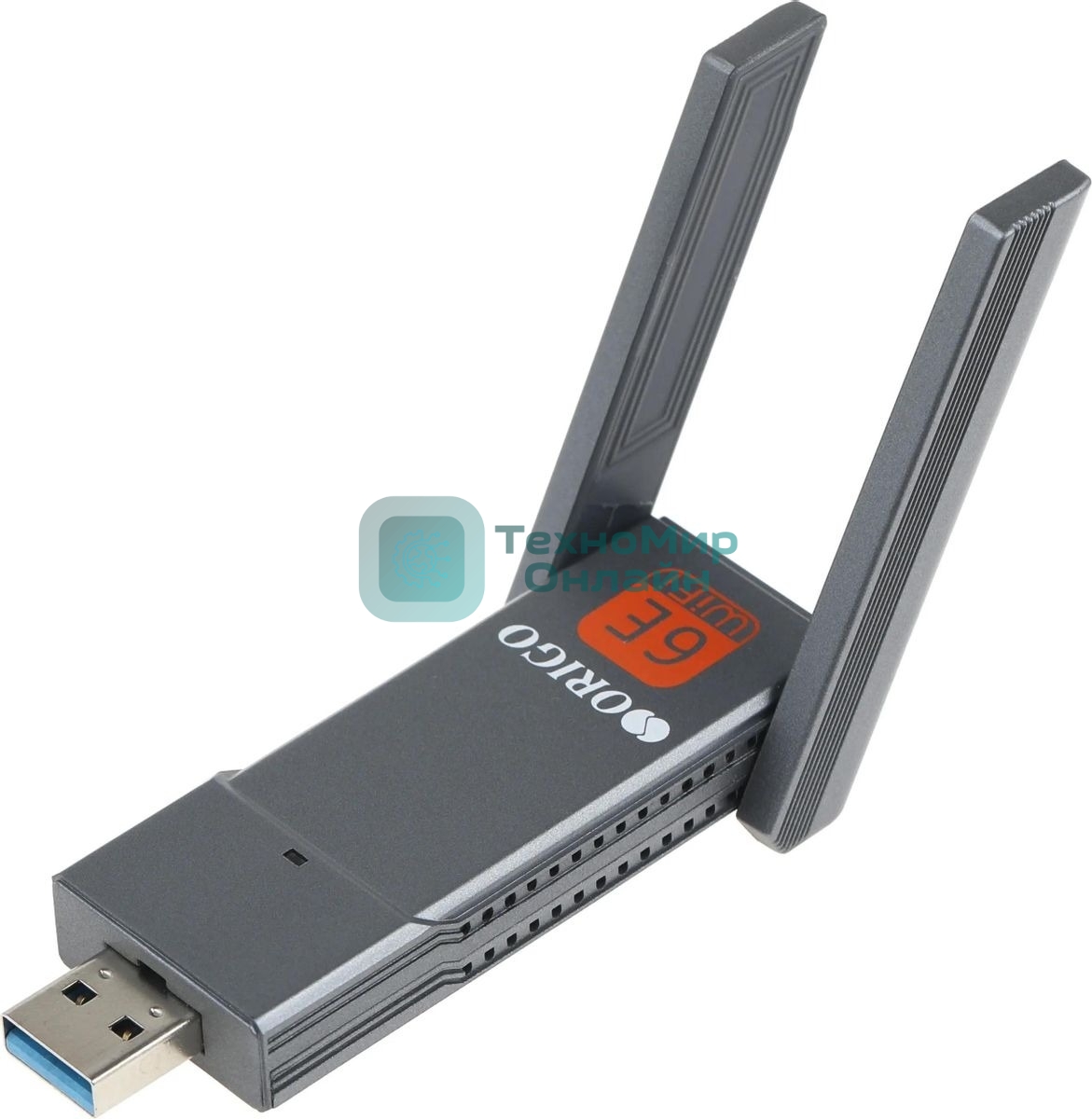 Сетевой адаптер Wi-Fi Origo OW1800M, AX1800, USB 3.0, (ант.внеш.несъем.) 2ант.