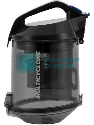 Пылесос Starwind SCV2555 черный/синий, 400/2500 Вт, уборка сухая, пылесборник контейнер 3 л