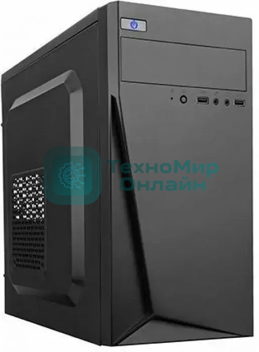 Компьютерный корпус LinkWorld VC-13M071 М0 черный без БП mATX 1x80мм 1x120мм 2xUSB 2.0 audio