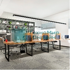 Светильник светодиодный Feron AL4035 ДПО-48вт 4000К 5760Лм линейный рассеиватель матовый в алюминиевом корпусе черный