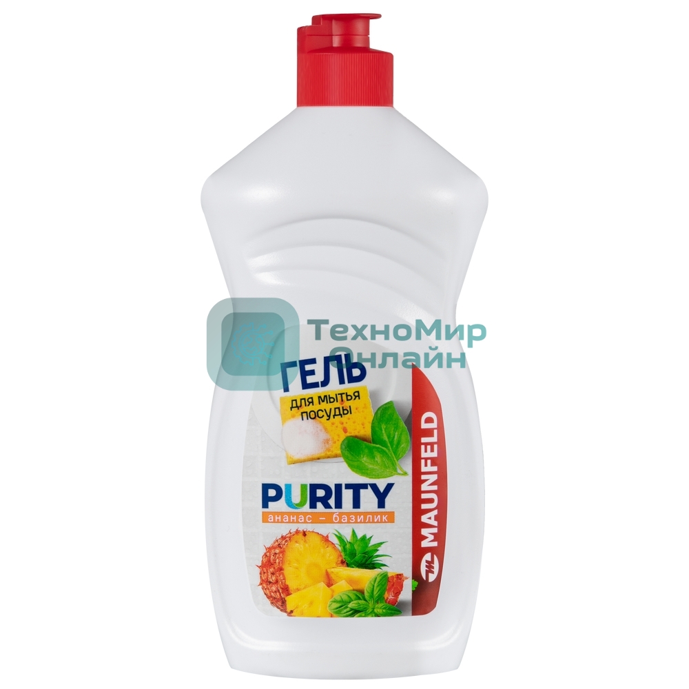 Гель для мытья посуды Maunfeld Purity Ананас и базилик 450 г MDL450PF
