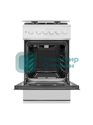 Плита газовая Maunfeld MGC50GCW08D белый, конфорок 4 шт, духовка 59 л, 50 см x 89 см x 65 см