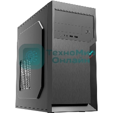 Компьютерный корпус Foxline FL-702, mATX, 1x5.25EXT, 1x3.5EXT, 2x3.5INT, 2xUSB 3.0, HDA, w/o FAN, w/450W ATX PSU, w/1.2m EU pwr cord