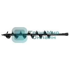 Шнек для грунта Denzel ER-100, диаметр 100 мм, длина 800 мм, соединение 20 мм, съемный нож