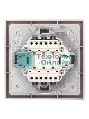 Выключатель 3-кл. СП ZIMA IP20 10А безвинт. зажим серый матовый LEZARD 704-7488-109QC