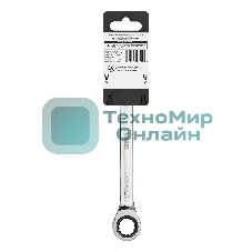 Ключ комбинированный Denzel, с трещеткой, 16 мм