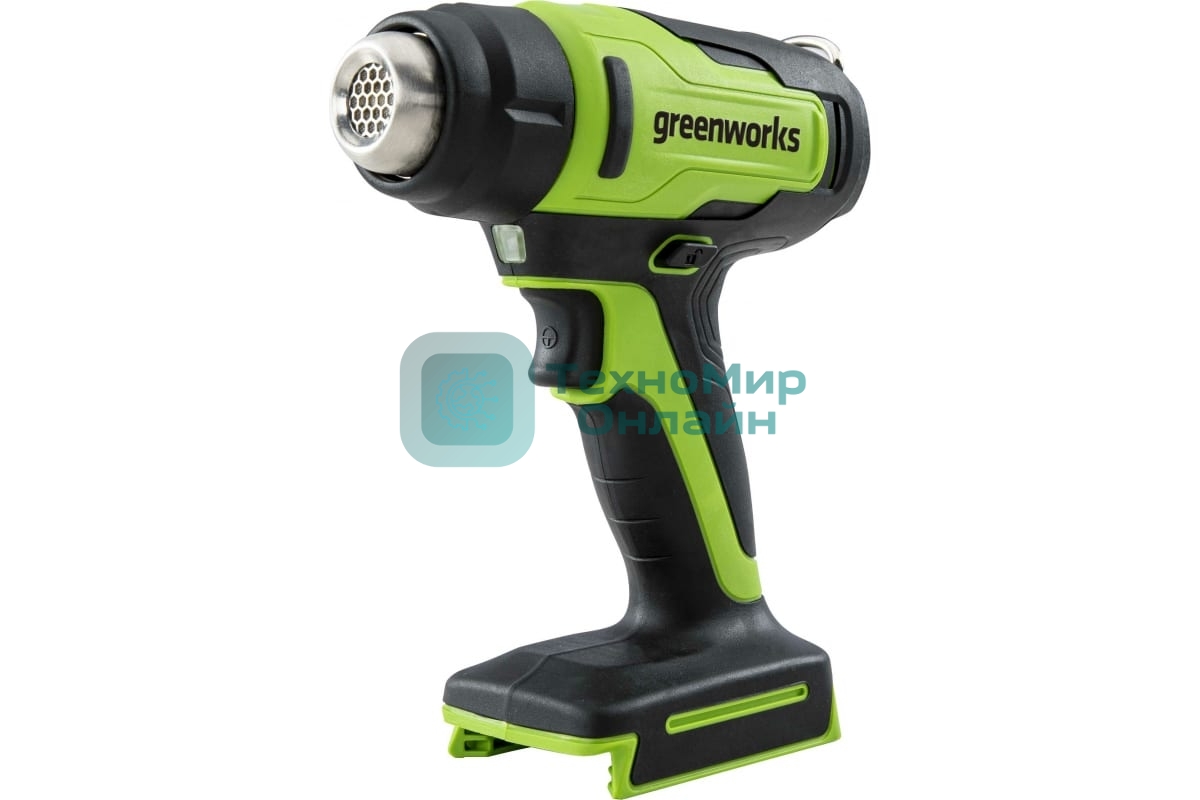 Фен строительный аккумуляторный GreenWorks G24HG, 24V, без АКБ и ЗУ (3400207)