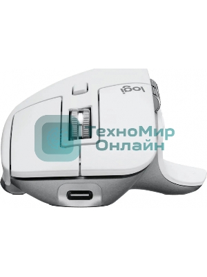 Мышь беспроводная Logitech MX Master 3s светло-серый, 8000 dpi, радиоканал, Bluetooth, USB, кнопки - 7