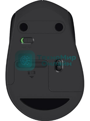 Мышь беспроводная Logitech M330 SILENT PLUS черный, 1000 dpi, радиоканал, USB, кнопки - 3