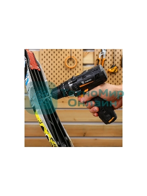 Дрель-шуруповерт Deko GCD12DU, 12 В, 2 Ач, 32 Нм, щеточный, ударный