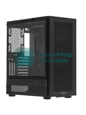Корпус PCCooler ME200 MESH BK, Midi-Tower, чёрный, 3 x 120 мм