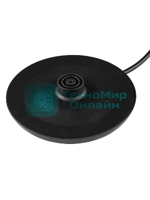 Чайник электрический Energy E-256, 1500 Вт, 1,5л, стекло, черный