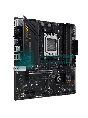 Материнская плата ASUS TUF GAMING A620M-PLUS, AM5, AMD A620, 4xDDR5, 4xSATA, 2xM.2, 1xPCI-E 4.0 x16, 2xPCI-E x1, 2xDP, 1xHDMI, 1x 2.5Gb LAN, 2xUSB-A 3.2 Gen 1, 4xUSB-A 2.0, 3x3.5 мм, 7.1, Micro-ATX