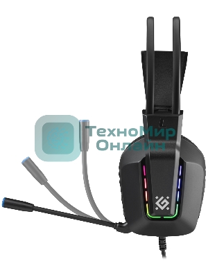 Гарнитура Defender Gothic чёрный, проводная, подсветка