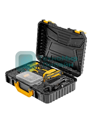 Дрель-шуруповерт Denzel CDH-BL-20, 20 В, 2 Ач, 50 Нм, бесщеточный