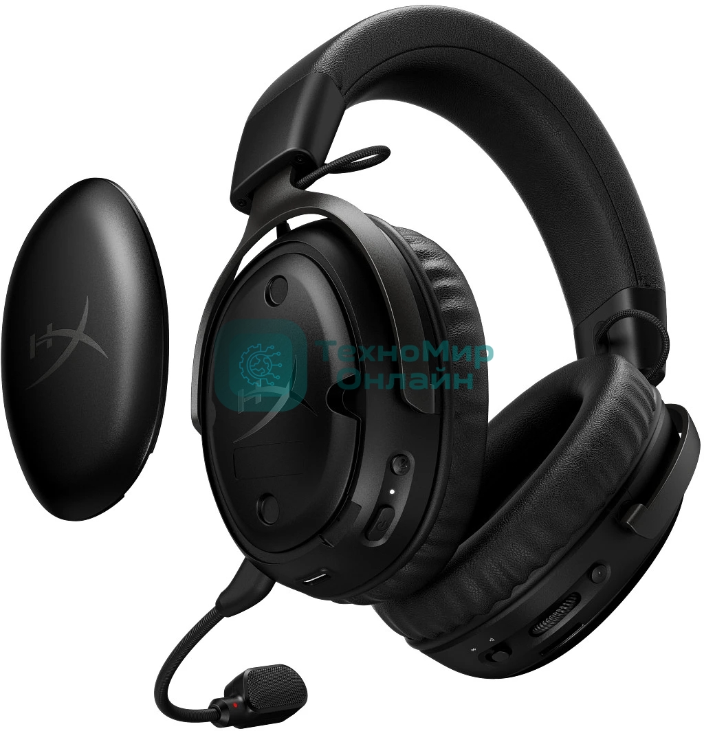 Гарнитура HyperX Cloud III S Wireless чёрный, беспроводная, радиоканал, до 120 ч, съёмный микрофон, совместимость с PS5