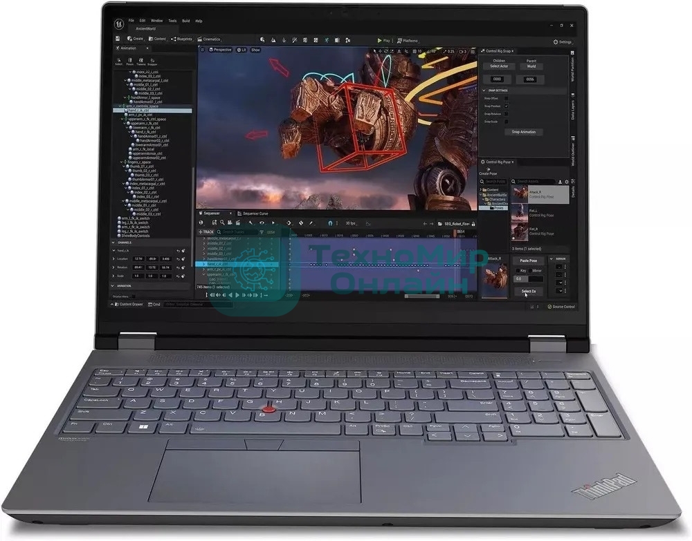 Ноутбук Lenovo ThinkPad P16 G2 Intel Core i7-14700HX/16Gb/SSD512Gb/RTX2000 8Gb/16
