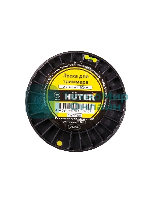 Леска для садовых триммеров Huter S24100 d=2.4мм L=100м для Hunter GGT-800S(T)/1000S(T)/1300S(T)/1500S(T) (71/2/4)