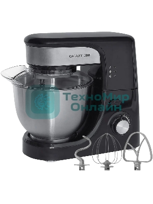 Миксер Galaxy Line GL 2231, черный, планетарный, 700 Вт, 12 скоростей