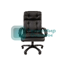Кресло Chairman 442 черный, экокожа, 120 кг