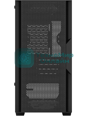 Компьютерный корпус Оклик OCC-MN307 черный без БП mATX 8x120мм 2xUSB 2.0 1xUSB 3.0 audio bott PSU