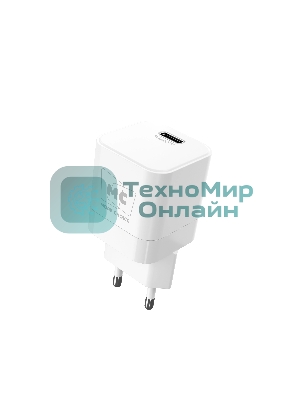 Сетевое зарядное устройство MORE CHOICE (4620202555830) NC86i 1Type-C 3.0A PD 20W для Lightning 8-pin Type-C, белый