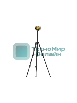 Лазерный уровень мультипризменный Denzel DLV-360-3T, 30 м, зеленый луч, Li-Ion 2,4 Aч, штатив