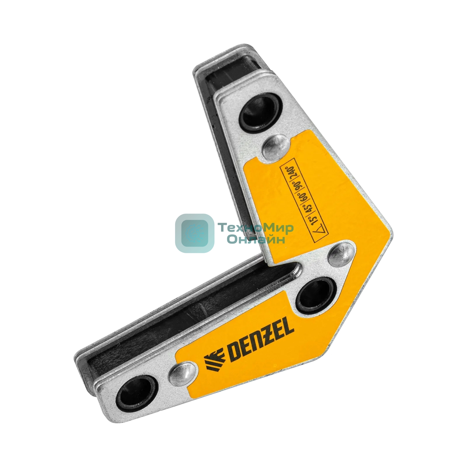 Фиксатор магнитный Denzel для сварочных работ усилие 20 LB, 30х45х60х75х90х135 град.