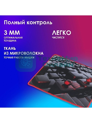 Коврик для мыши Oklick OK-F0282 рисунок/матрица