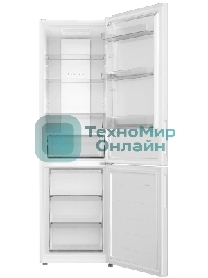 Холодильник Candy CFN6200WD белый двухкамерный 243/91л морозилка снизу, No Frost