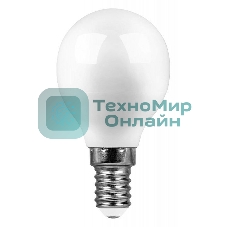 Лампа светодиодная SAFFIT SBG4513 (55158) 13Вт Е14 белый матовый шар