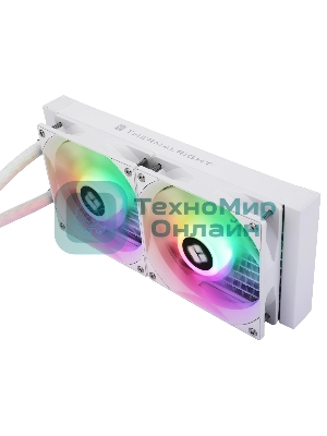 Водяное охлаждение для процессора Thermalright Aqua Elite 240 White ARGB V3 (240мм, White, ARGB/ Fans: 2x120мм, 66.17CFM, 25.6dBA, 1500RPM/ Pump height 53mm, 23dBA, 3300RPM, Rad thickness 27mm/ S: 1200, 1700, 1851, 2011, 2066, 115X, AM4, AM5)
