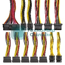 Компьютерный корпус Minitower ExeGate mEVO-9301 Black-RGb light, ATX, (600NPX), 2*USB+1*USB 3.0, HD Audio