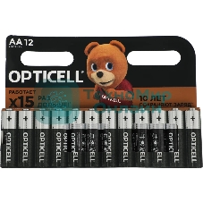 Батарея Opticell Basic LR6 AA (12шт) блистер