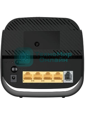 Роутер беспроводной D-Link DSL-2640U/R1A ADSL2+ черный ANNEX А