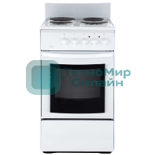 Плита электрическая Flama AE 1402 W белый, конфорок 4 шт, духовка 50 л, 50 см x 85 см x 60 см