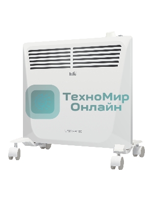 Конвектор электрический Ballu Enzo BEC/EZMR-1000 белый, 1000 Вт, 15 м2, термостат