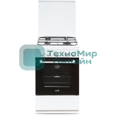 Плита газовая Cezaris ПГ 2150-06 белый, конфорок 4 газовых, духовка 43 л, 51 см x 85 см x 55 см