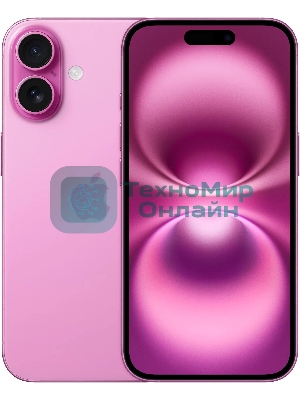 Смартфон Apple iPhone 16, 8/128Gb, розовый