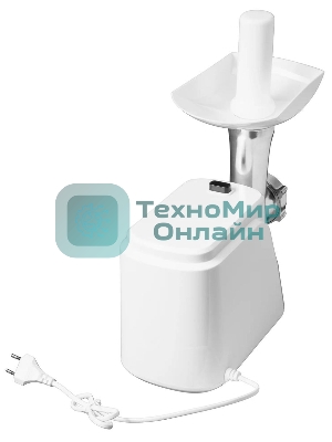 Мясорубка электрическая Starwind SMG3120 белый, 1500 Вт, 2.0 кг/мин, реверс, защита от перегрузки, насадки - 5